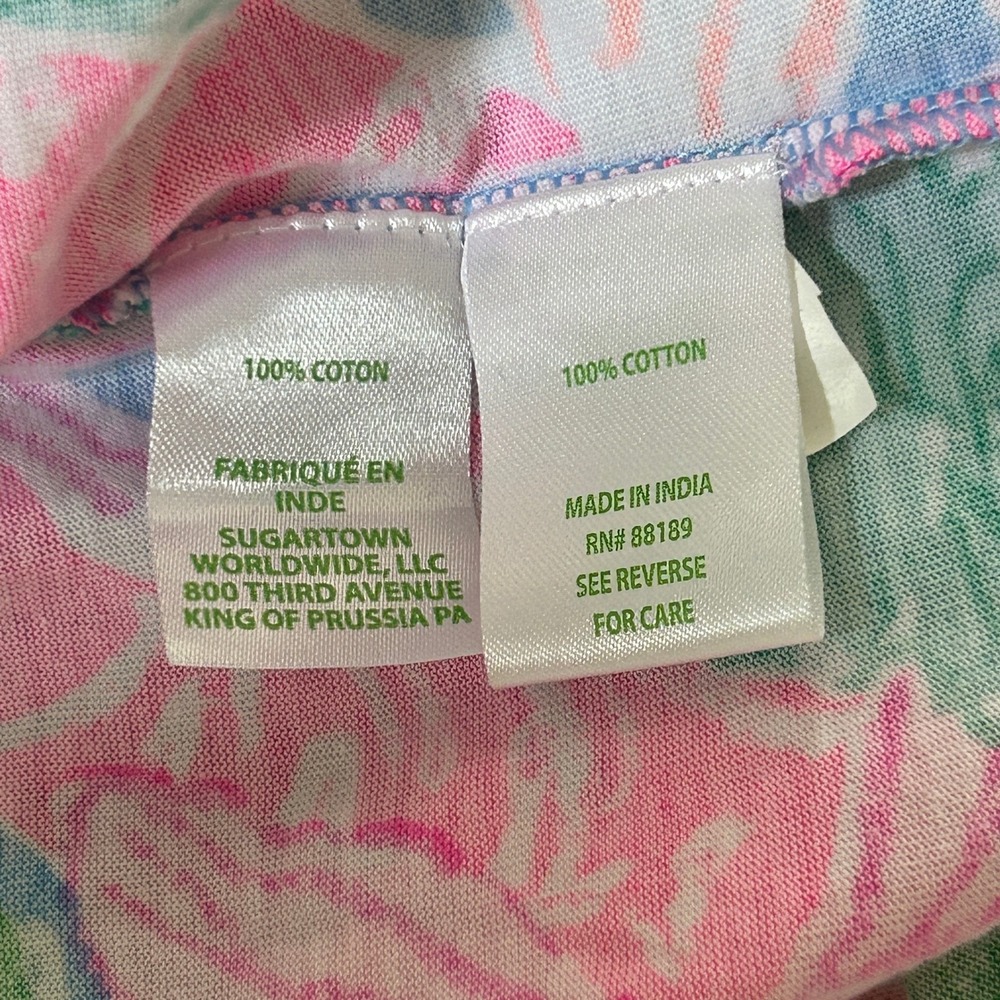 Lilly Pulitzer Women's Lorina Floral V-Neck A-Line 100% Cotton Dress - XS - Picture 10 of 10
